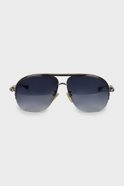 Men's sunglasses with decorative arms