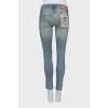 Low Rise Blue Skinny Jeans