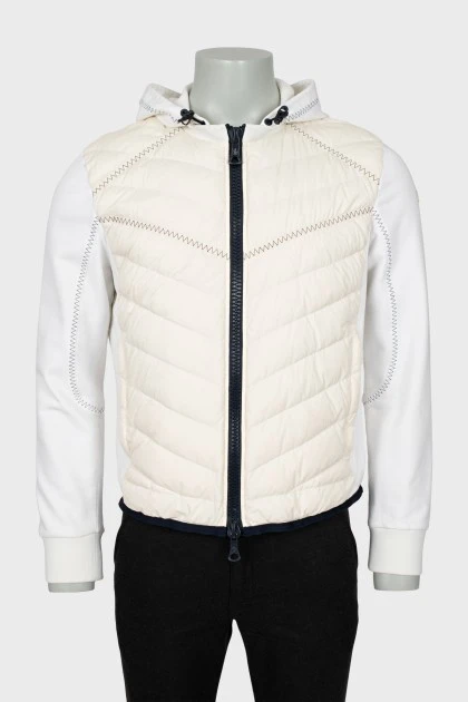 Men's jacket with contrast seams