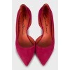 Pink mid heels