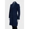 Blue combined coat