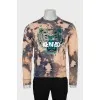 Men's sweatshirt with abstract print