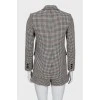 Suit with houndstooth shorts