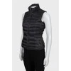 Slim fit quilted vest