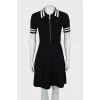 Fitted dress with zipper, with tag