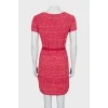 Knitted dress with lurex and tag