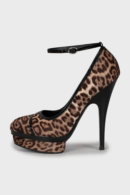 Animal print heels