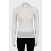Cashmere long sleeve with contrasting seams