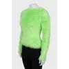 Light green sweater with long pile