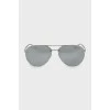Silver aviator sunglasses