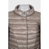 Quilted jacket with 3/4 sleeves