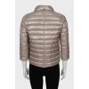 Quilted jacket with 3/4 sleeves