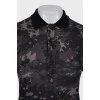 Polo T-shirt in military print