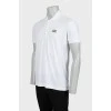 Men's polo shirt with signature patch