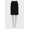 Wool skirt with slit