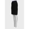 Wool skirt with slit