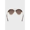 Printed browline sunglasses
