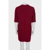 Burgundy dress with tag