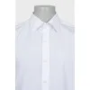 Men's straight-fit shirt with cufflinks