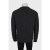 Men's wool sweater with a pattern