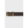 Reversible belt with logo buckle