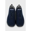 Men's blue textile sneakers
