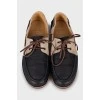 Men's leather lace-up loafers