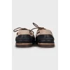 Men's leather lace-up loafers