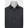 Men's gray fitted shirt