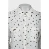 Printed straight-fit shirt