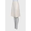 White high-waisted short skirt