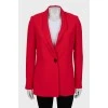 Red slim fit jacket