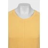 Yellow Short Sleeve Maxi Dress