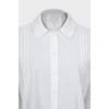 White shirt with raised seams