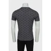 Men's T-shirt with polka dot print