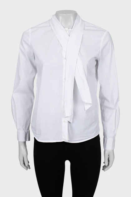 Straight-fit shirt with ties