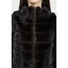 Jacket with a zipper with fur