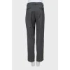 Gray wool trousers