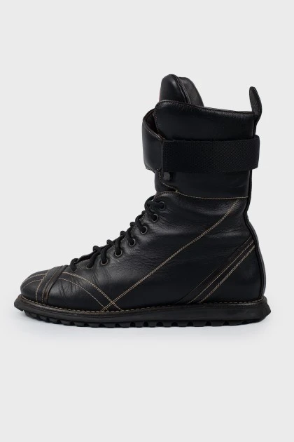 Black high boots