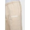 Men's beige sweatpants