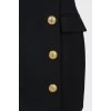 Black high waist miniskirt