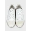 White leather sneakers