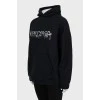 Oversized hoodie with brand logo