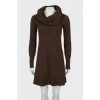 Cashmere cowl dress