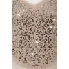 Blouse is decorated with sequins