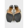 Dairy leather sandals