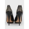 Black spiked shoes