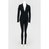 Black trouser suit