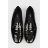 Lacquer black ballet shoes