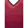 V-neck knitted dress